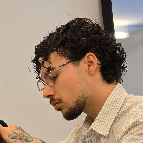 Adrian, barber at URBANE